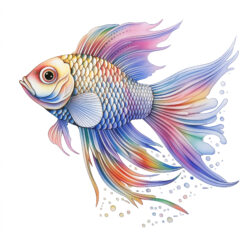 The Rainbow Fish Coloring Page - Origin image