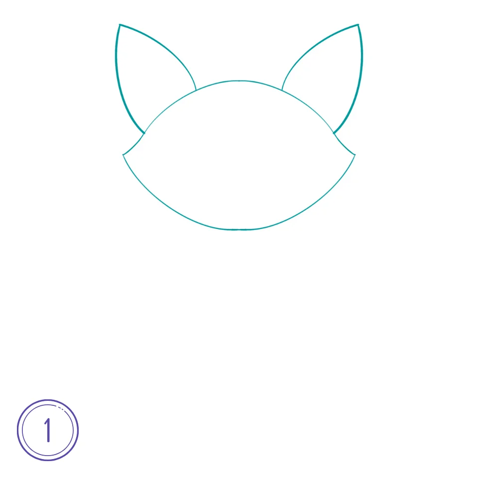 Wie Man Einen Fuchs Malt Schritt 1