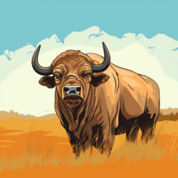 Páginas Para Colorear de Búfalos - Imagen de origen