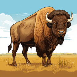 Buffalo Pictures To Color - Origin image