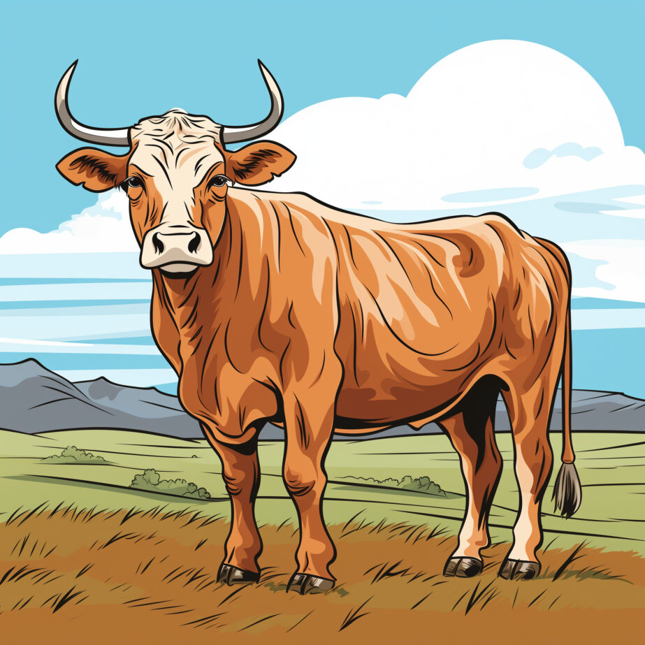 Cattle Coloring Pages 2