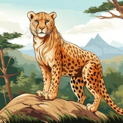 Cheetah Coloring - Origin image