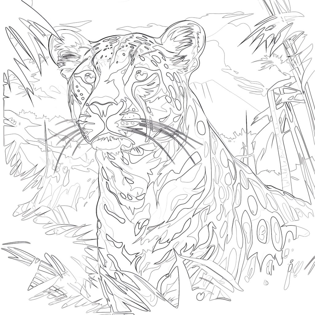 Cheetah coloring pages coloring pages mimi panda