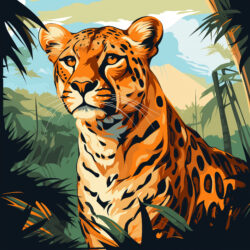 Gepard Färbung Seiten - Ursprüngliches Bild