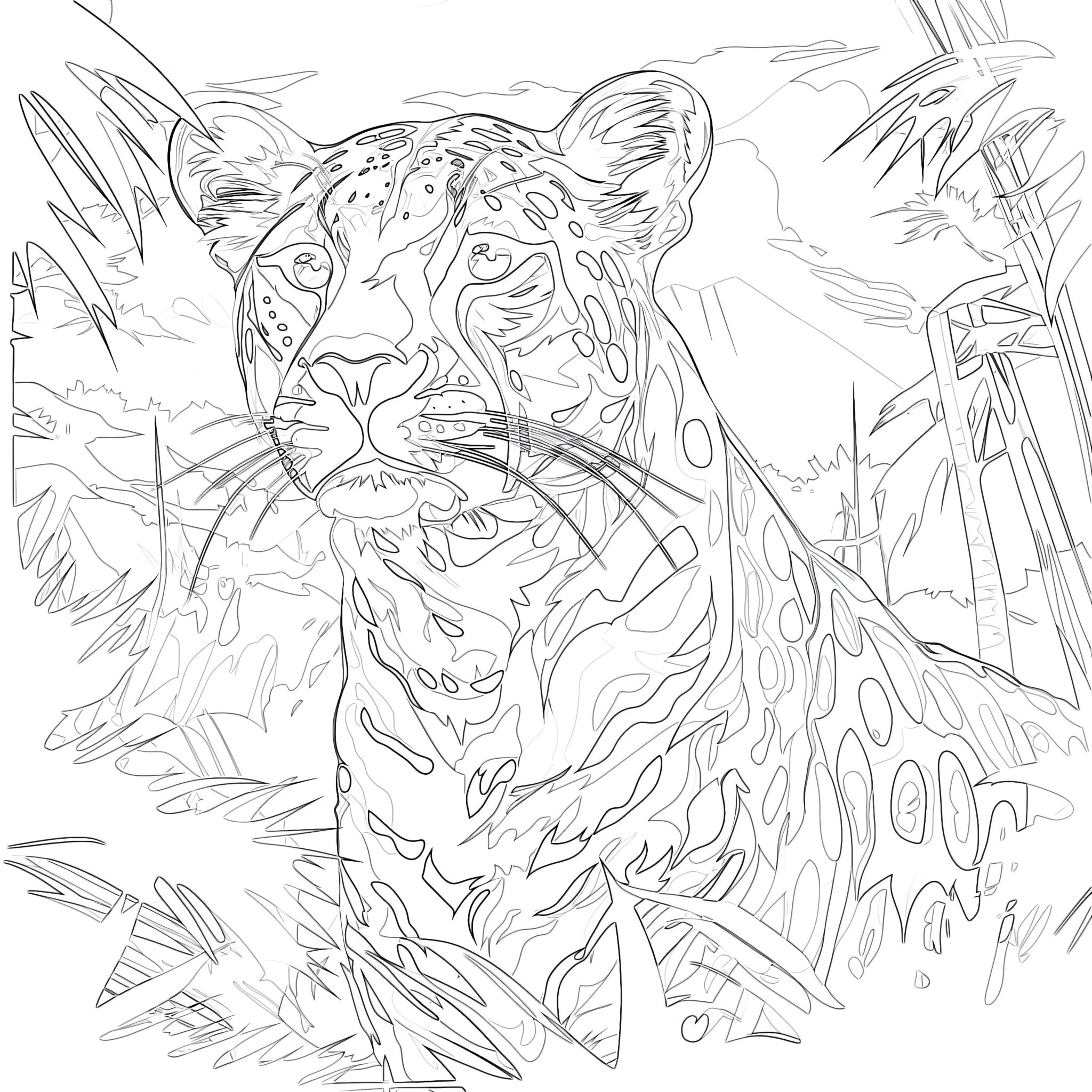 Cheetah coloring pages coloring pages mimi panda