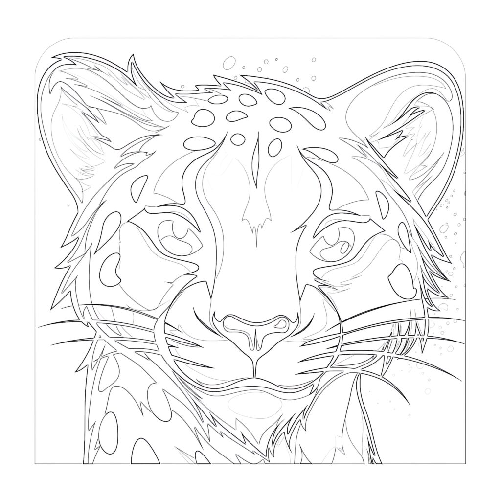 Cheetah Coloring Pages Free Coloring Pages Mimi Panda