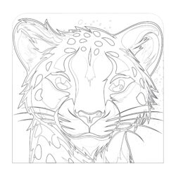 Cheetah Coloring Pages Free - Printable Coloring page