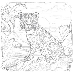 Gepard-Farbseiten zum Ausdrucken - Druckbare Ausmalbilder