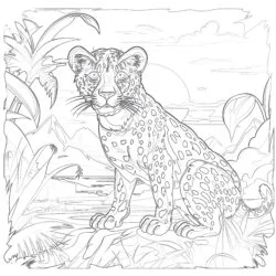 Cheetah Coloring Pages Printable - Printable Coloring page