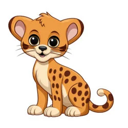 Cheetah Coloring Pages To Print - Origin image
