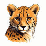 Visage de Guépard Page à Colorier 2