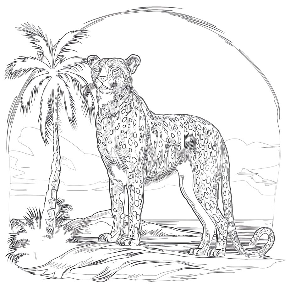 Cheetah Pictures To Print And Color