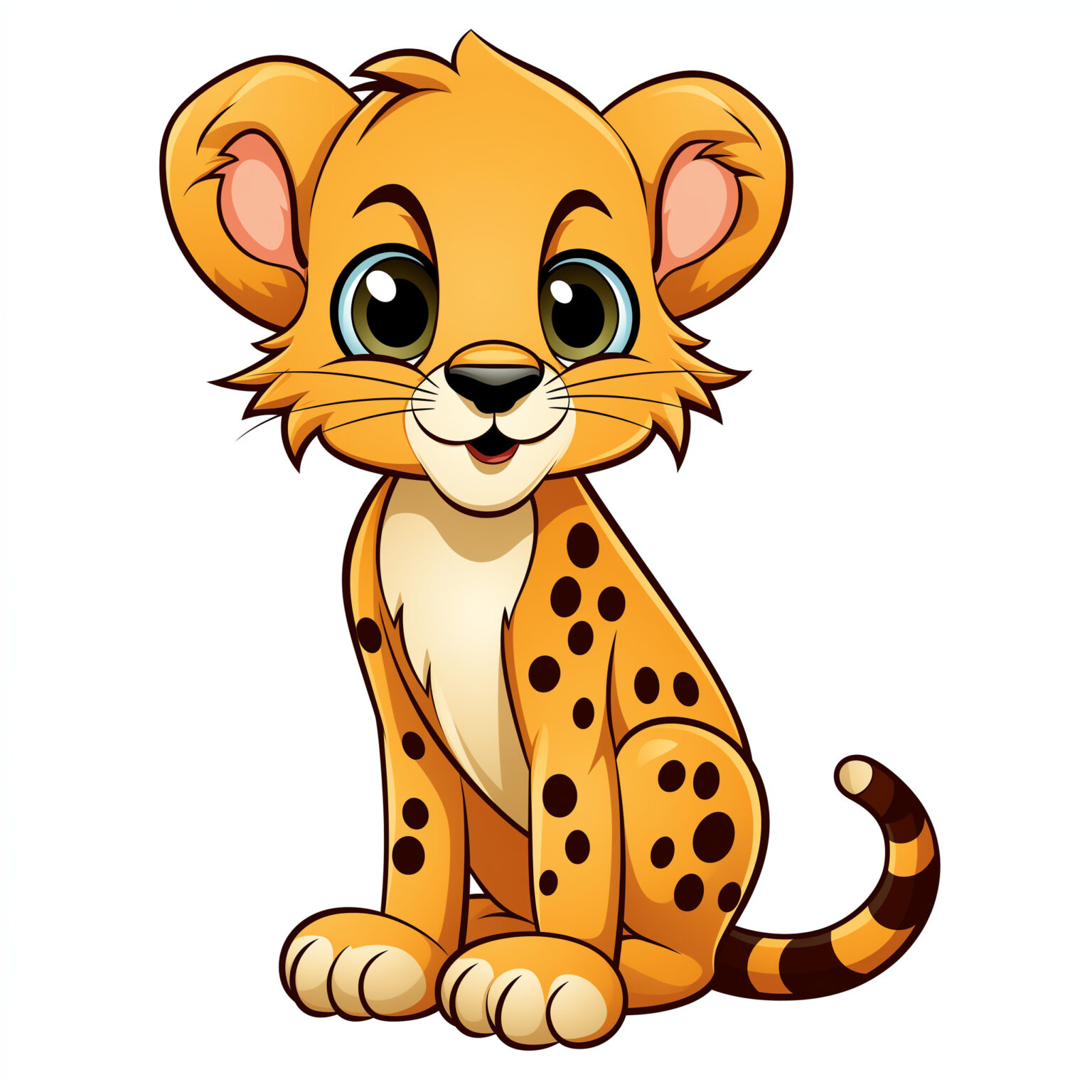 Colouring Cheetah Coloring Page | Coloring Pages Mimi Panda