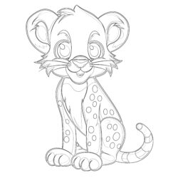 Cheetah Print Coloring Pages - Printable Coloring page