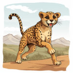 Cheetah Printable Coloring 2