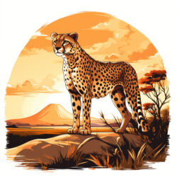 Cheetah Printable Pictures Page à Colorier - Image d'origine