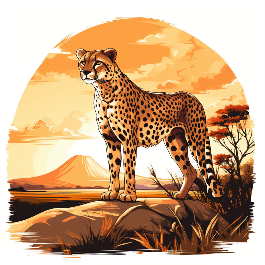 Gepard Obrazki do Druku Kolorowanka 2