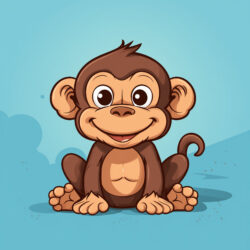 Schimpanse Färbung Seite - Ursprüngliches Bild