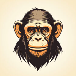 Chimpanzee Coloring Pages - Origin image