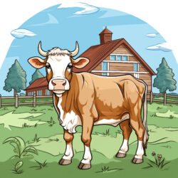 Color Page Cow Coloring Page - Origin image