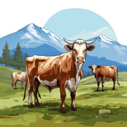 Coloring Cows Coloring Page - Origin image