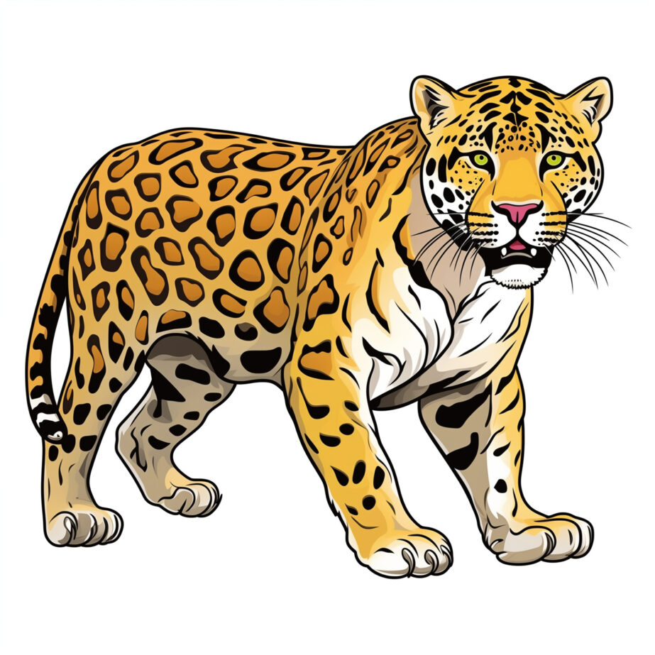 Coloriage Jaguar Page à Сolorier 2
