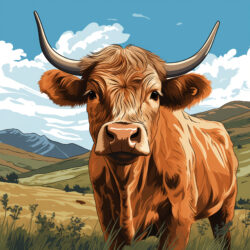 Coloring Pictures Cow - Origin image
