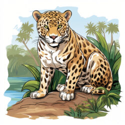 Images à Colorier des Jaguars Page à Colorier - Image d'origine
