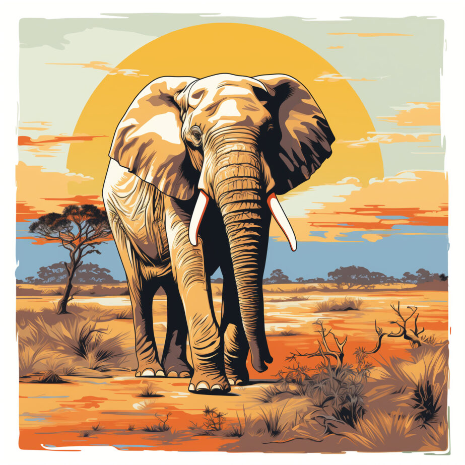 Ausmalbild Elefant Färbung Seite 2