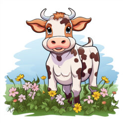 Coloring Sheets Cow - Origin image