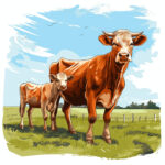 Cows Coloring 2