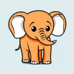 Niedlicher Elefant Malvorlage 2 2