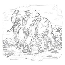 Páginas Para Colorear de Elefantes Página Para Colorear - Página para colorear