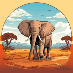 Elephant Coloring Images - Origin image