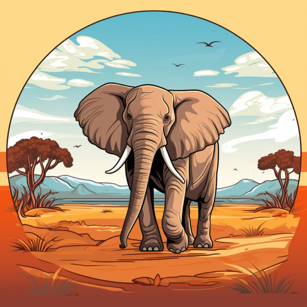 Elephant Pictures To Color Printable | Coloring Pages Mimi Panda