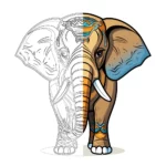 Éléphants Pages à Colorier