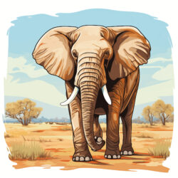 Elefant Färbung Bilder zu Drucken Färbung Seite - Ursprüngliches Bild