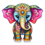 Elephant Colouring In Picture 2