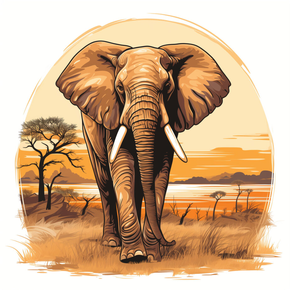 Imágenes de Elefantes Para Colorear Página Para Colorear 2