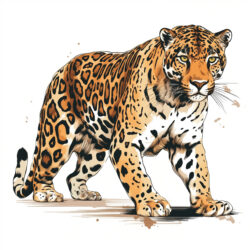 Pages à Colorier Gratuites Sur Les Jaguars - Image d'origine