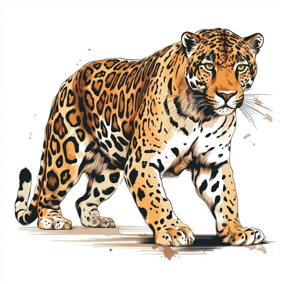 Dibujos Para Colorear de Jaguar 2