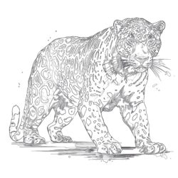 Kostenlose Jaguar-Malvorlagen - Druckbare Ausmalbilder