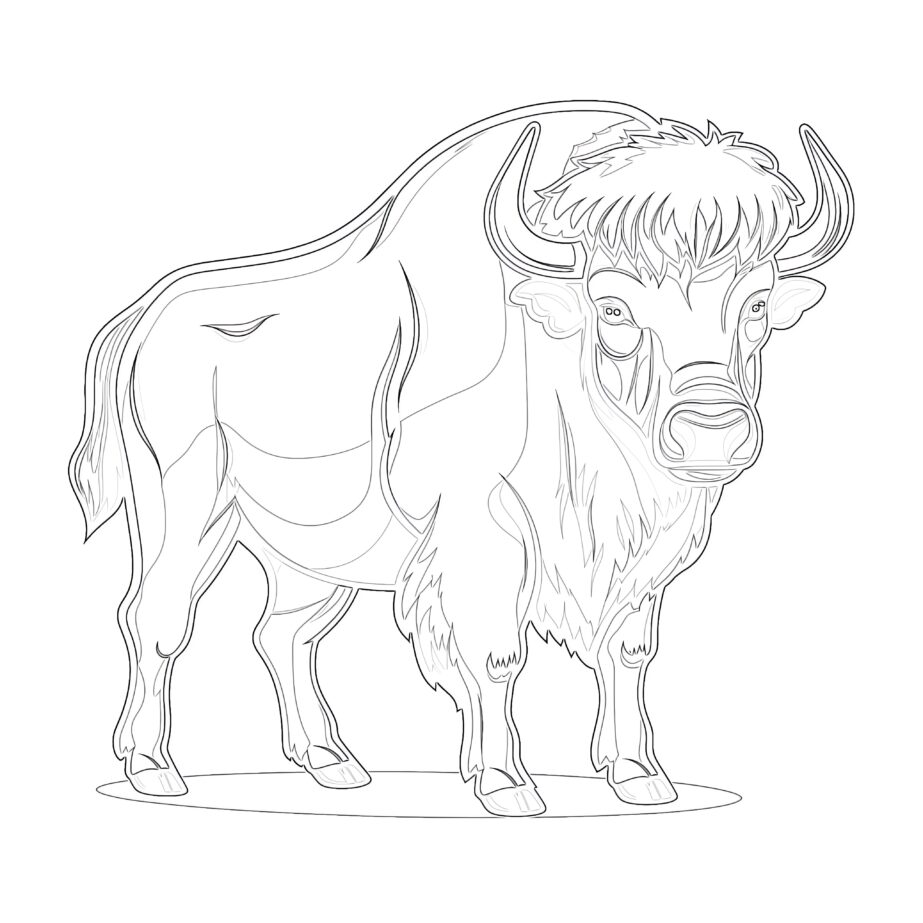 Free Printable Buffalo Coloring Pages