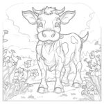 Funny Cow Coloring Pages