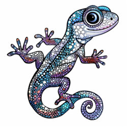 Página Para Colorear de Gecko - Imagen de origen