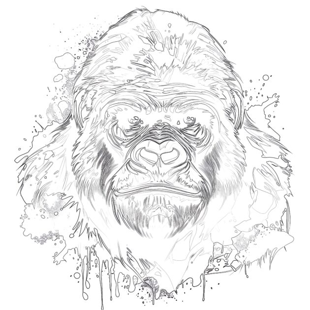 Online Coloring Gorillas Coloring Pages Coloring Pages Mimi Panda
