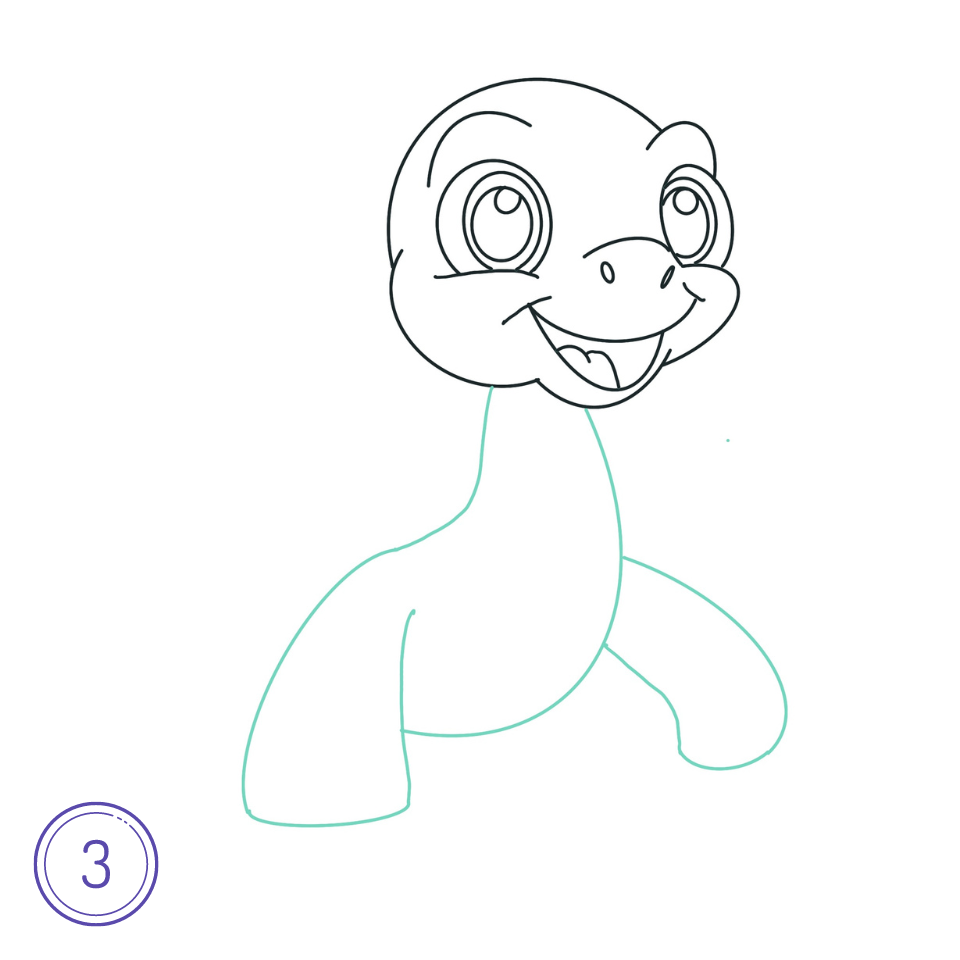 How to Draw a Turtle Step 3