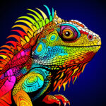 Iguana Coloring 2