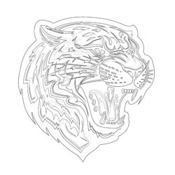 Logo des Jaguars de Jacksonville Page à Colorier - Page de coloriage imprimable