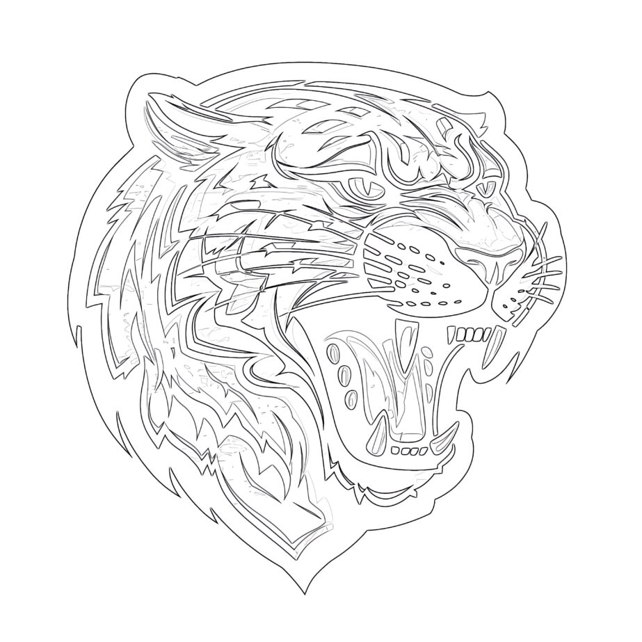 Logotipo de Los Jacksonville Jaguars Página Para Colorear